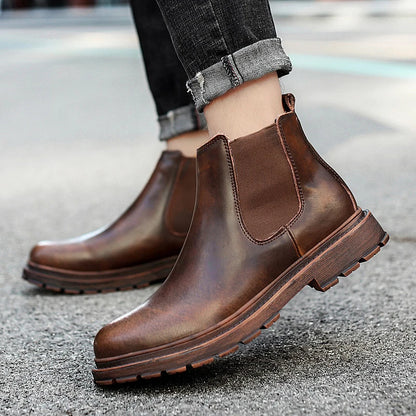 Oxford Leren Schoenen voor Heren | Designer Chelsea Enkelboots | Business Dress Schoenen