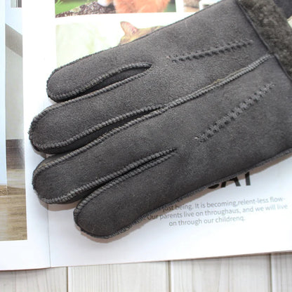 Winterhandschoenen Heren van Schapenvacht | Winddicht en Dik Gevoerd