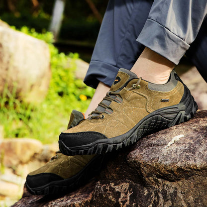 Hiking Schoenen | Ademend Leren Trekking Sneakers