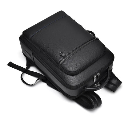 PU Leren Executive Rugzak voor Heren | USB Oplaadbare Laptop Tas | Ideaal voor Werk en Reizen