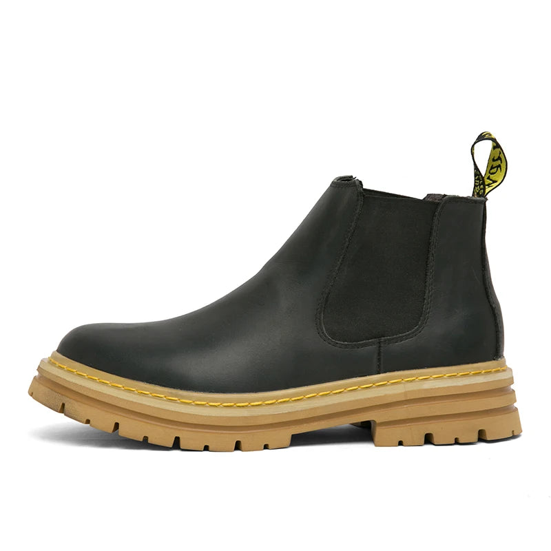 Hoge Winter Chelsea Boots voor Heren | Warme Leren Enkellaarsjes | British Style