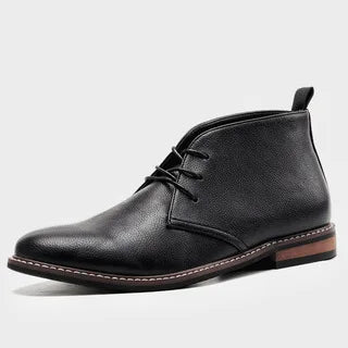 Klassieke Retro Leren Chukka Boots voor Mannen | Modieuze Enkellaarsjes | Hoge Top Desert Schoenen