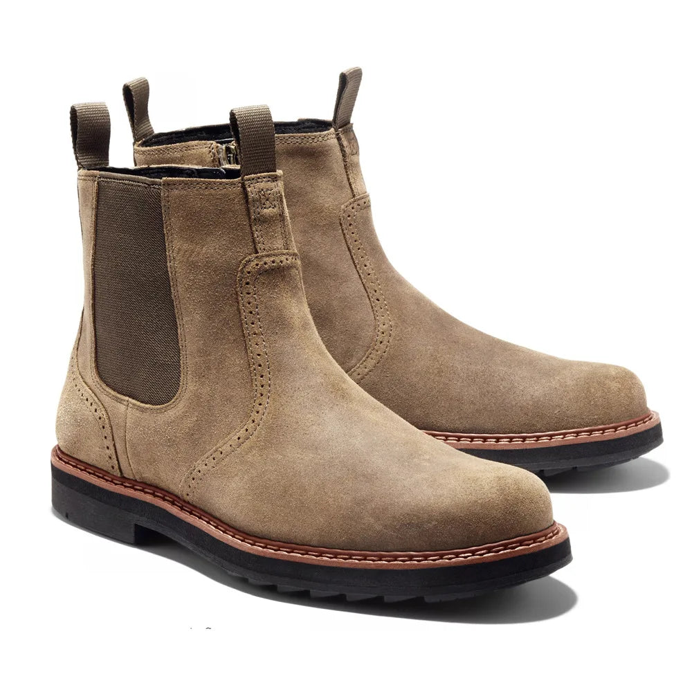 Handgemaakte Leren Chelsea Boots voor Mannen | Comfortabele Retro Enkellaarsjes