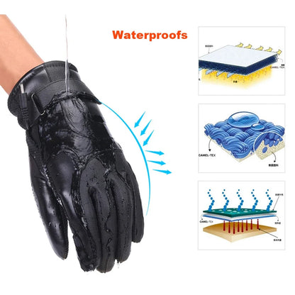 Verwarmde Winter Motorhandschoenen 12V | Thermische Waterdichte Handschoenen voor Motorfietsen en Sneeuwscooters