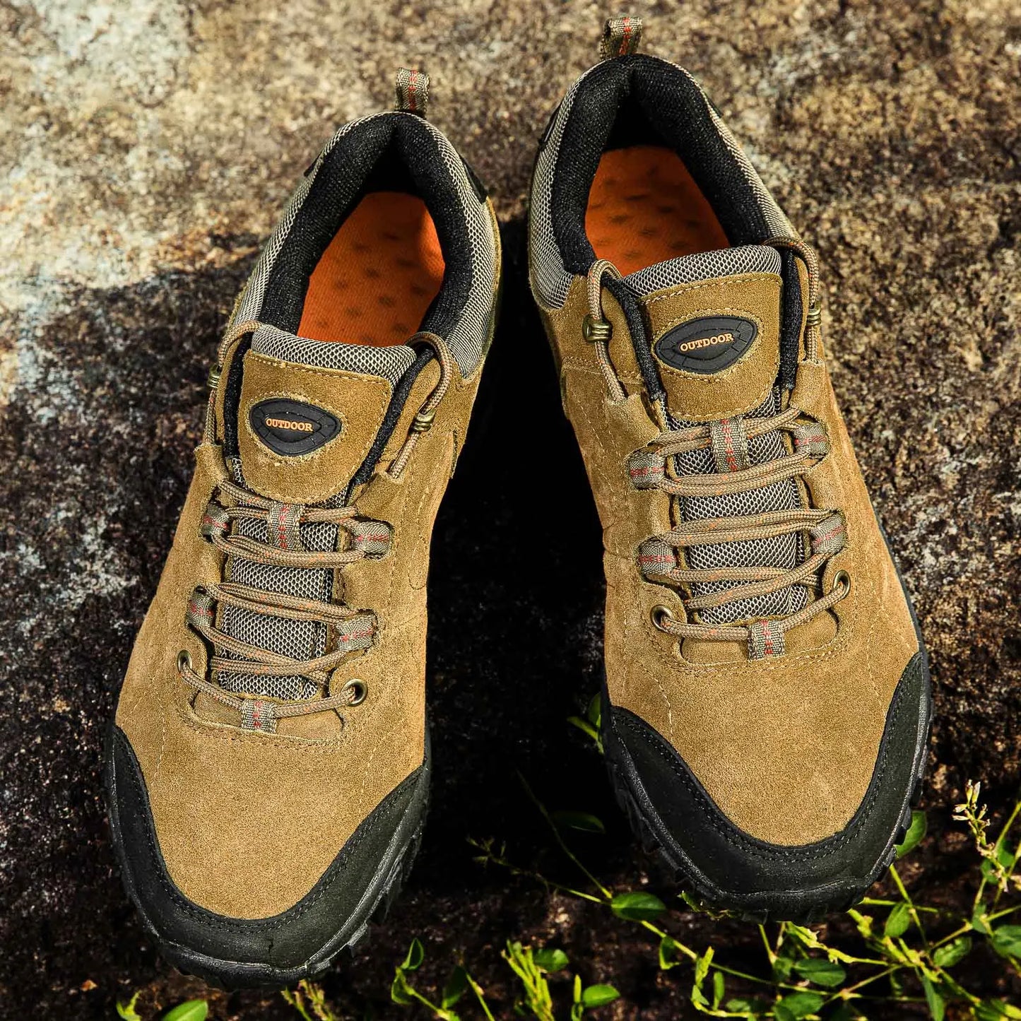 Hiking Schoenen | Ademend Leren Trekking Sneakers