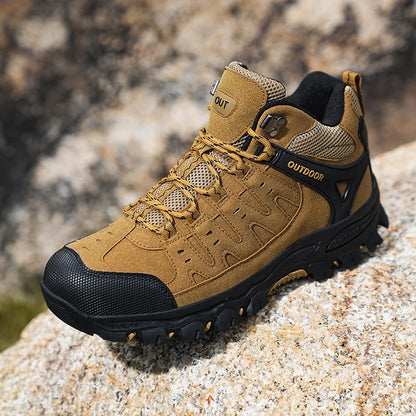 Heren Trekking Bergschoenen | Suède Outdoor Wandellaarzen