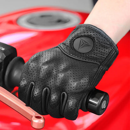 Carbon Leren Motorhandschoenen voor Heren | Winter en Motorcross