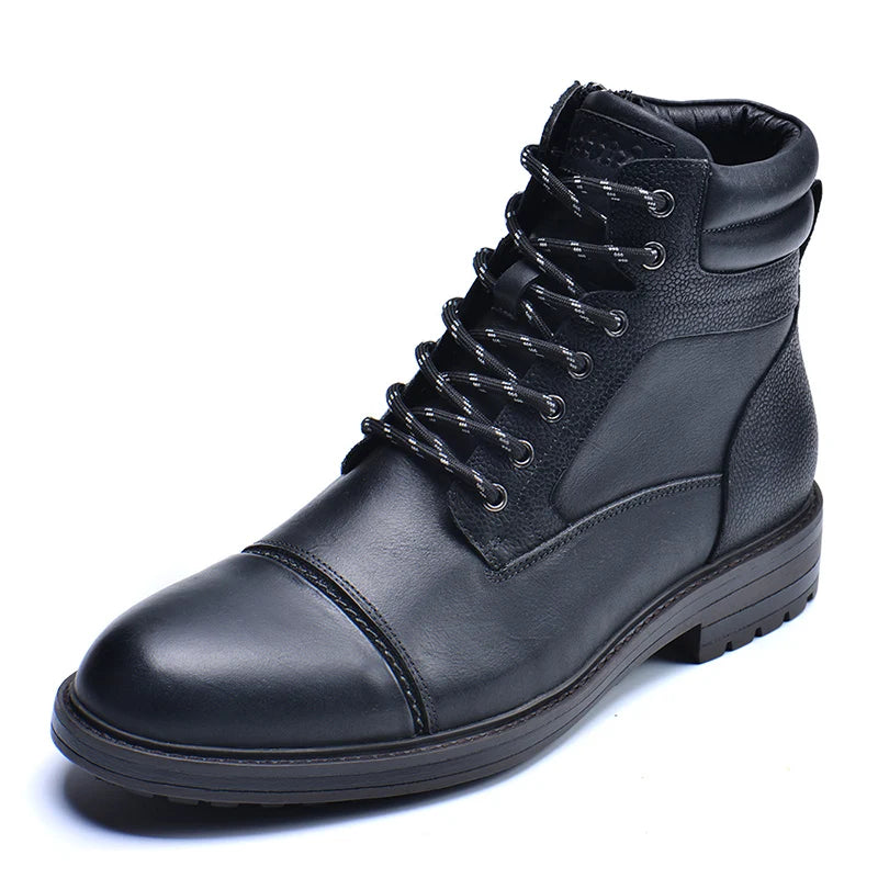 Hoge Kwaliteit Leren Boots | Business Casual Enkellaarsjes | Winterproof Herenschoenen