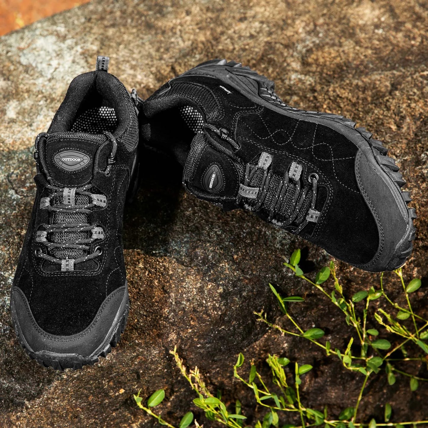 Hiking Schoenen | Ademend Leren Trekking Sneakers