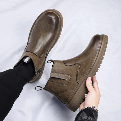 Leren Winter Chelsea Boots voor Heren | Antislip Business Boots | Outdoor Werklaarzen