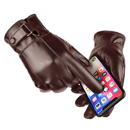 Leren Winterhandschoenen voor Heren | Touchscreen, Winddicht & Stijlvol