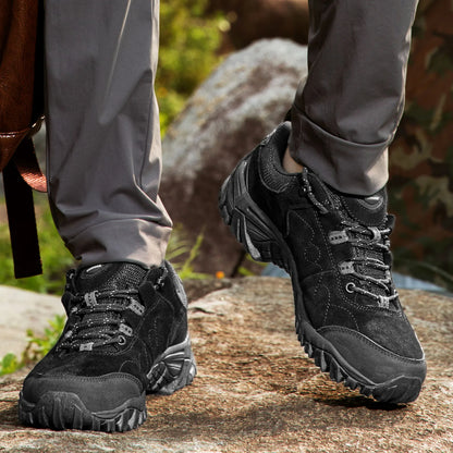 Hiking Schoenen | Ademend Leren Trekking Sneakers