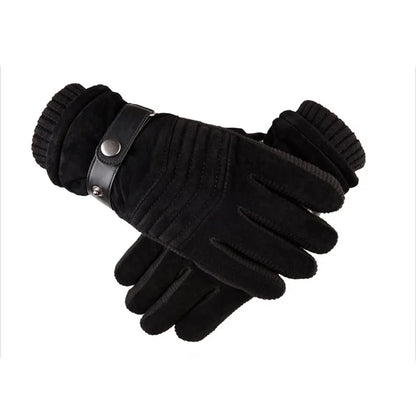 Touchscreen Leren Winterhandschoenen voor Heren | Warm en Casual