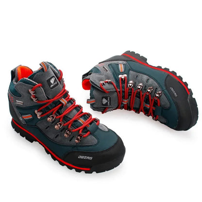 Heren High-top Trekking Schoenen | Waterdicht Echt Leren Bergschoenen