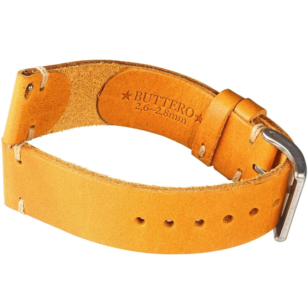 Italiaanse Buttero Leren Watch Band | Vintage Horlogeband 18mm-22mm Heren