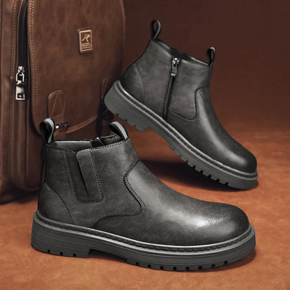 Leren Winter Chelsea Boots voor Heren | Antislip Business Boots | Outdoor Werklaarzen