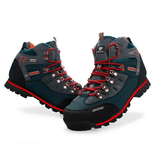 Heren High-top Trekking Schoenen | Waterdicht Echt Leren Bergschoenen