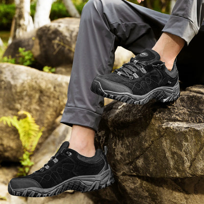 Hiking Schoenen | Ademend Leren Trekking Sneakers